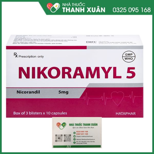 Nikoramyl 5 giúp kiểm soát dài hạn bên mạch vành
